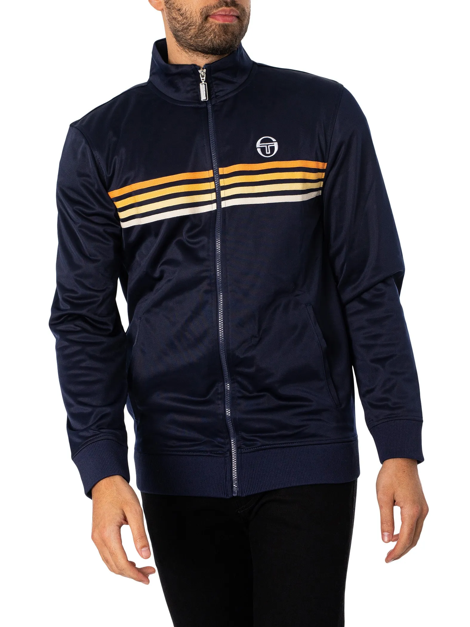 Sergio Tacchini New Varena Track Jacket - Maritime Blue/White