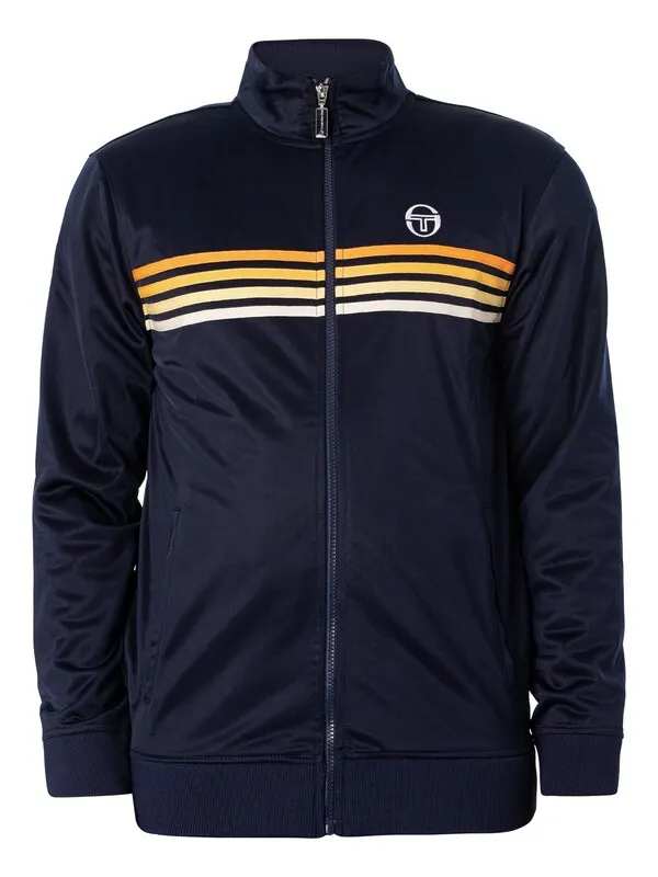 Sergio Tacchini New Varena Track Jacket - Maritime Blue/White