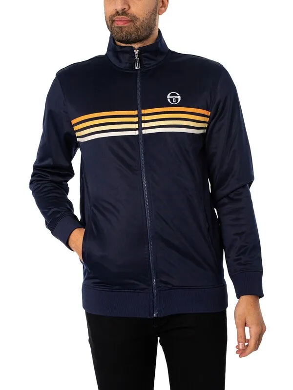 Sergio Tacchini New Varena Track Jacket - Maritime Blue/White