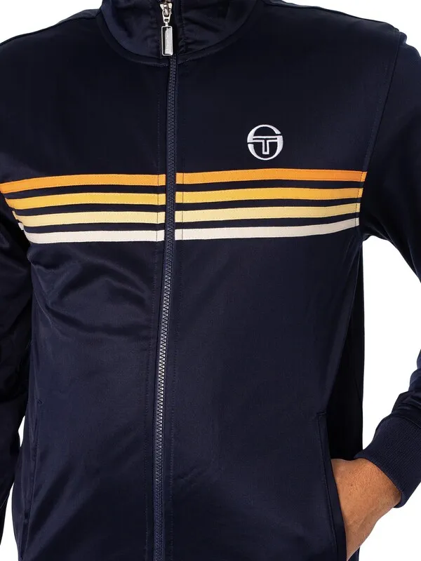 Sergio Tacchini New Varena Track Jacket - Maritime Blue/White