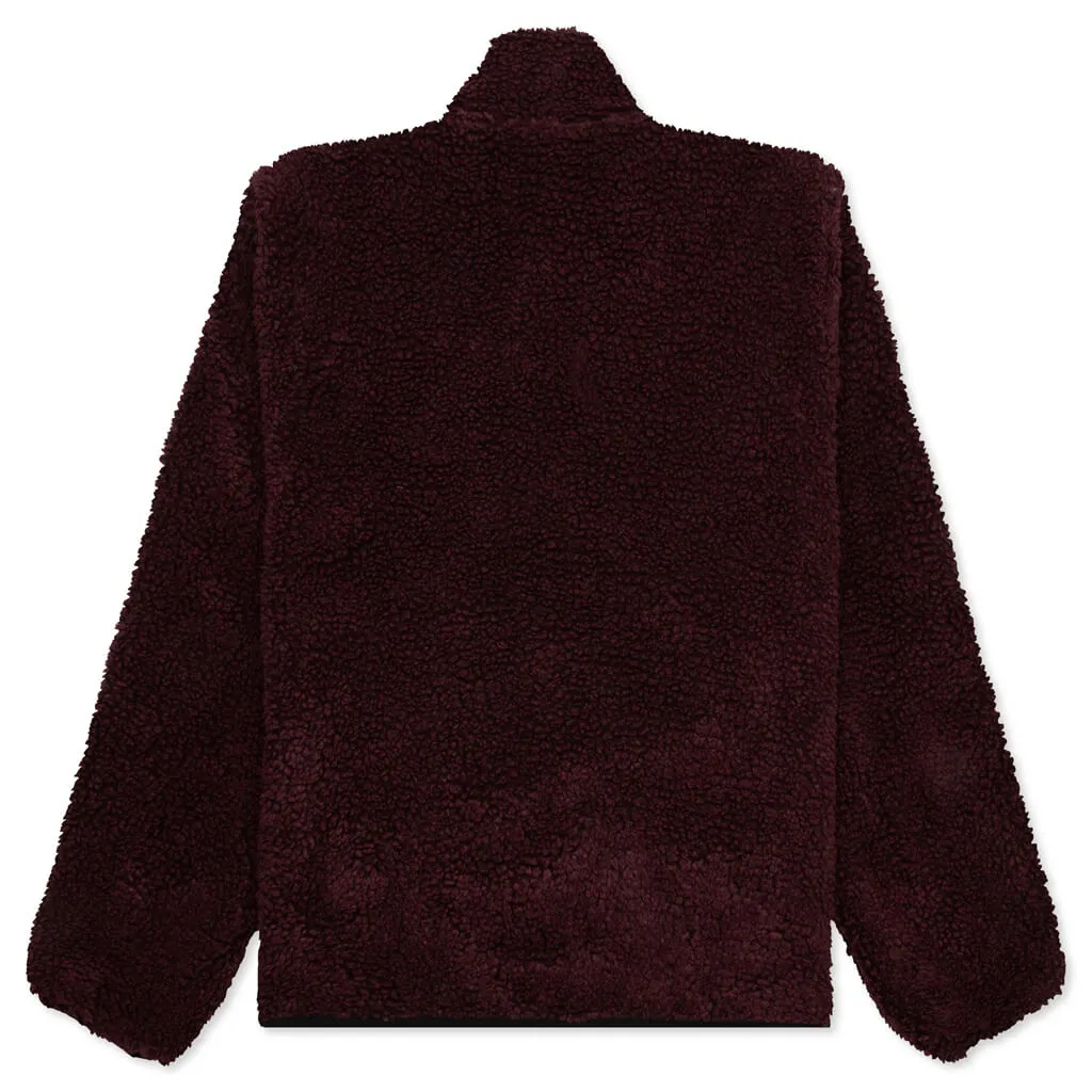 Sherpa Reversible Jacket - Burgundy