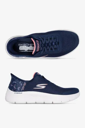 Skechers Performance Go Walk Flex Mesh Navy Bungee Athletic Slip-Ins Nursing Shoes