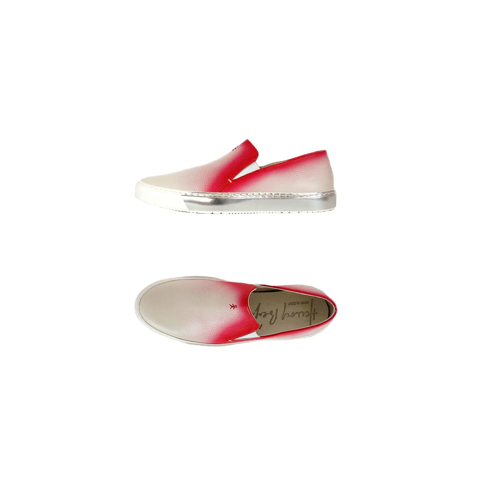 Slip On Spruzzata Cervo Red