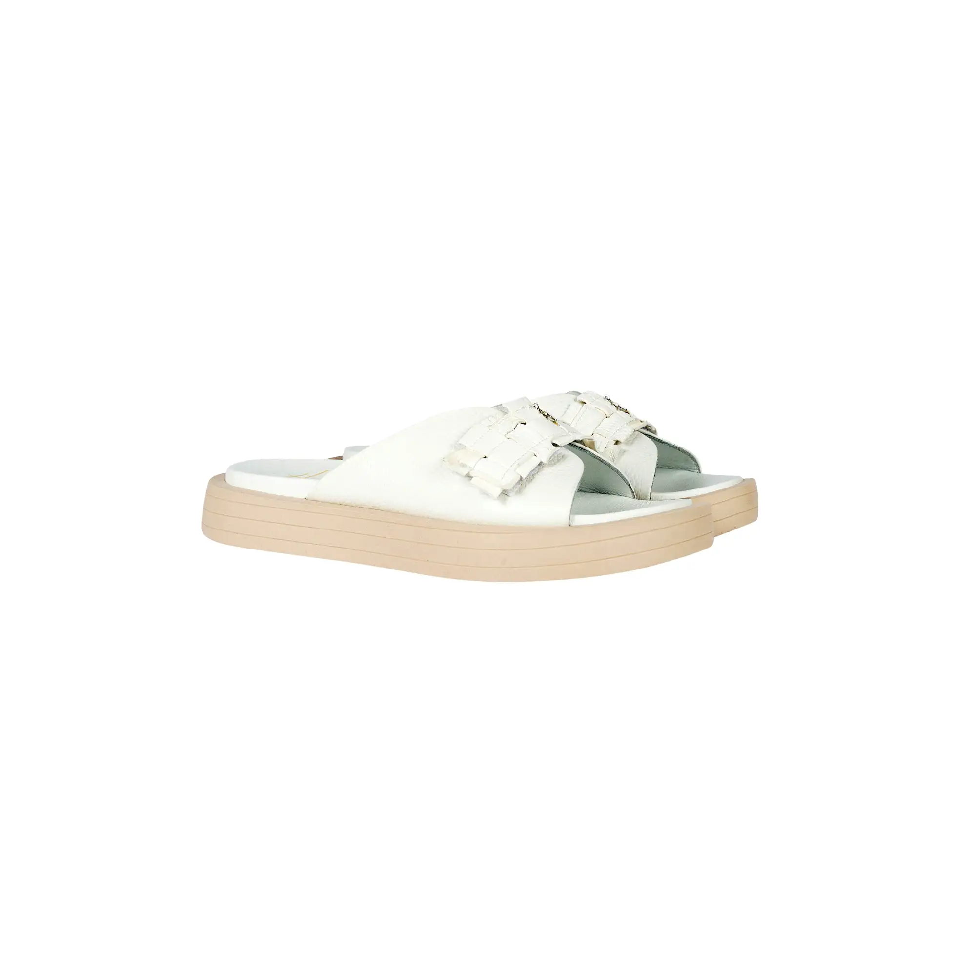 Slipper Intreccio Cesta White