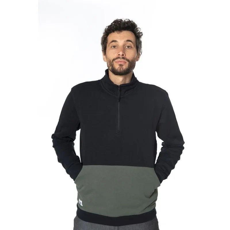 Snap  Zip Up Sweater - Felpa