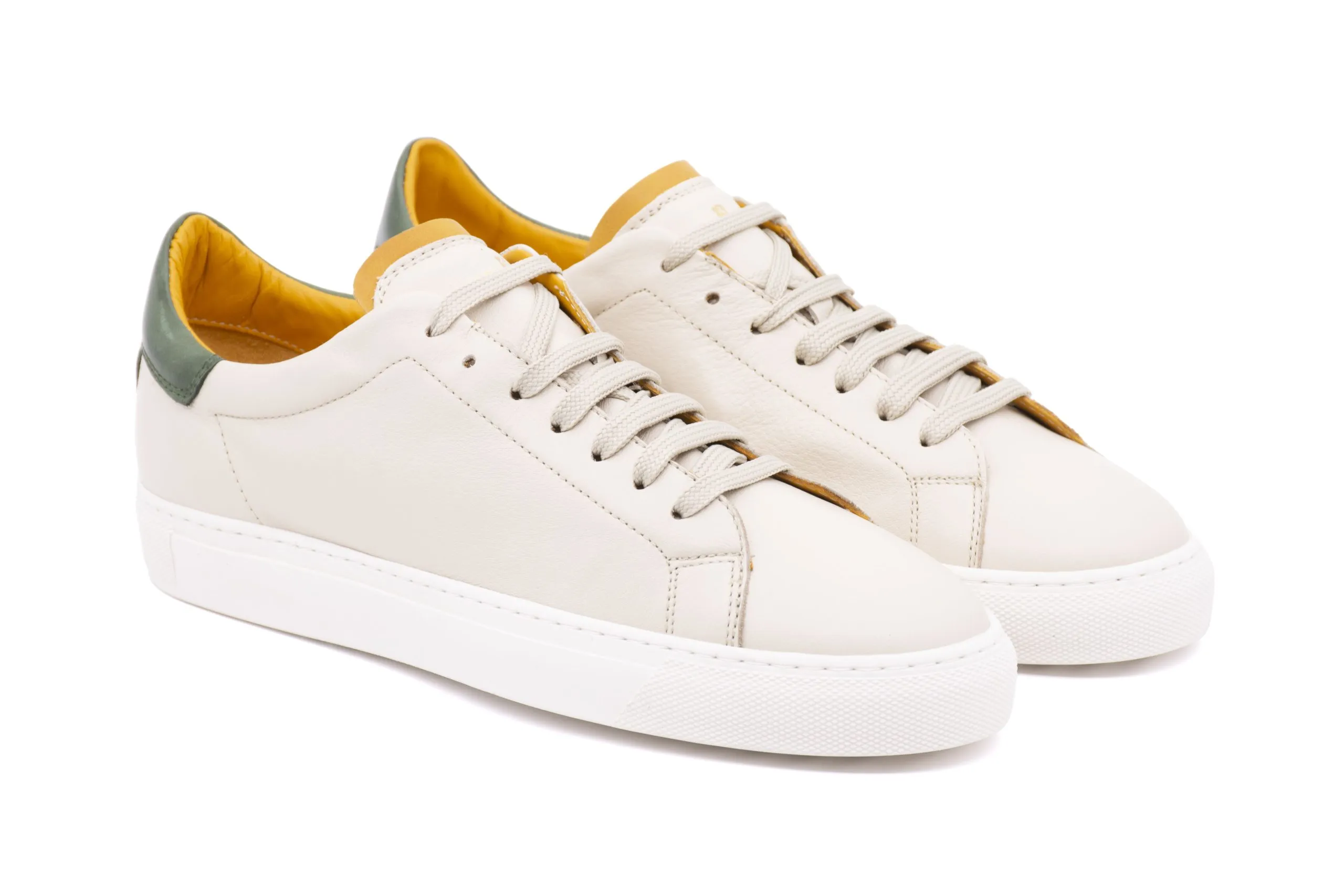 Sneaker bicolor in pelle