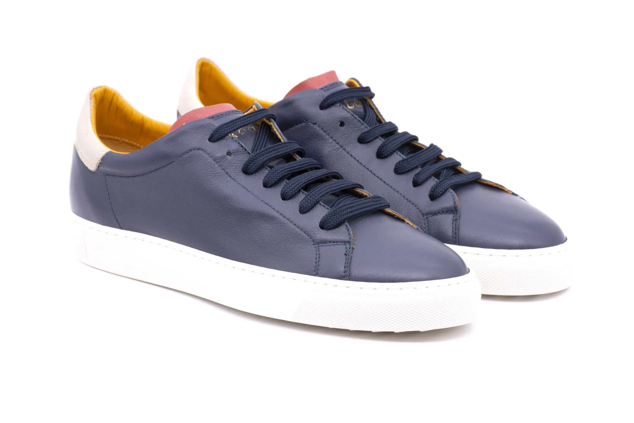 Sneaker bicolor in pelle