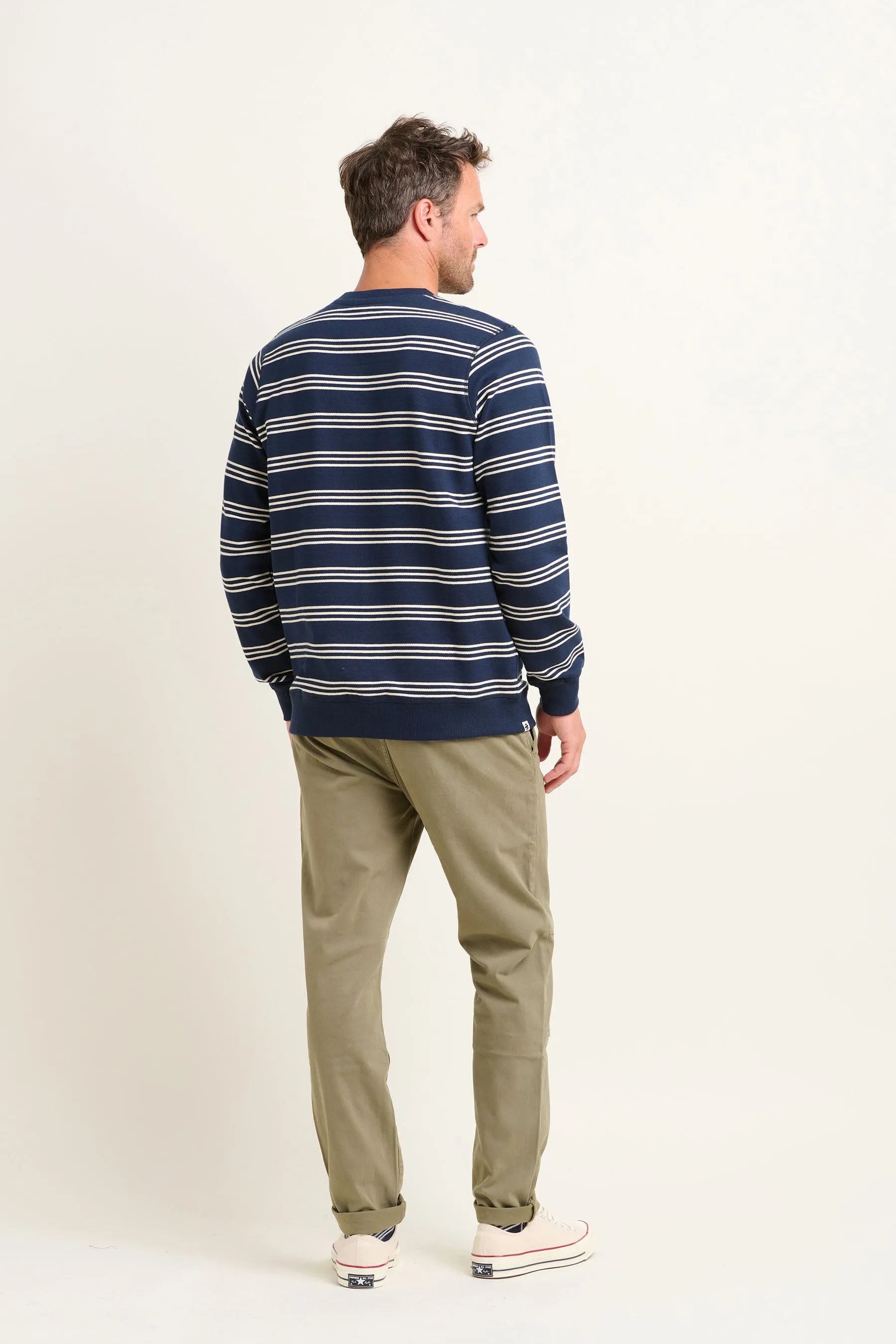 Stripe Crew Neck Sweatshirt