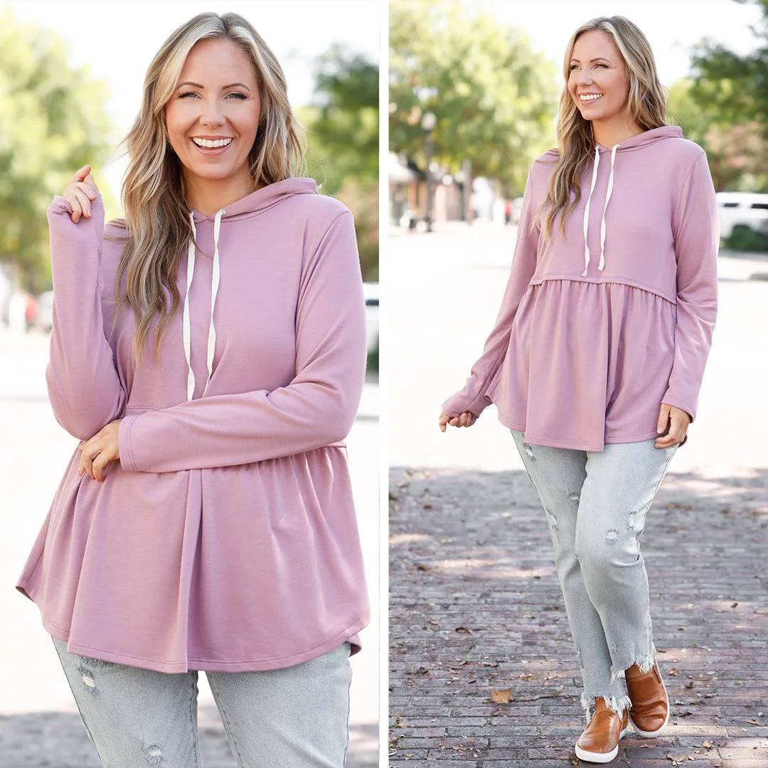 Sugar Plum Hoodie, Dusty Plum