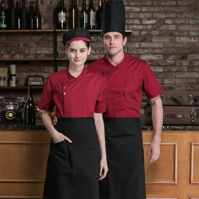 Summer Cotton Chef Coat Men and Women - Uniform - YL207KLW