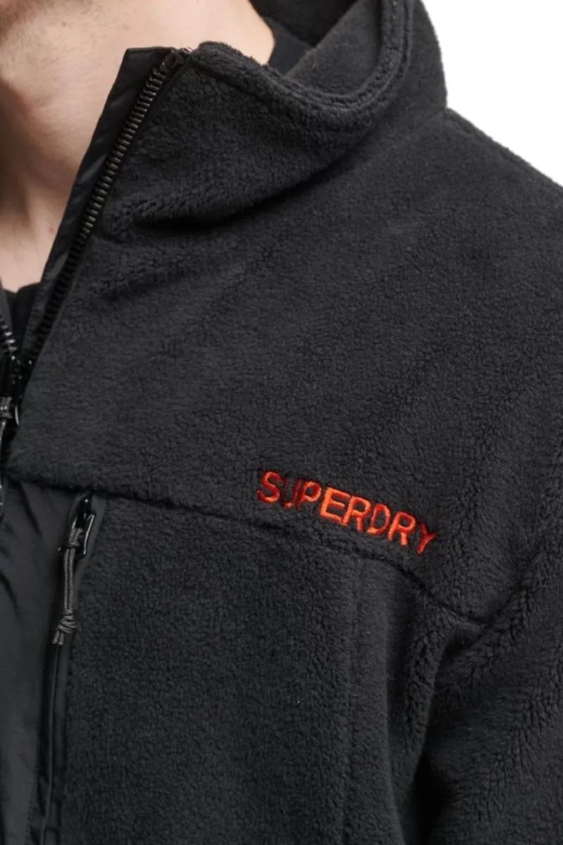 Superdry Code Trekker Fleece Jacket Black