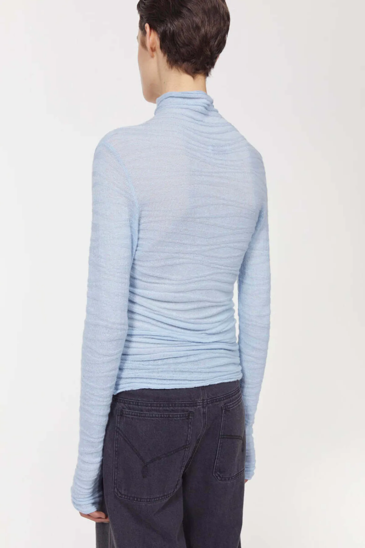 Swania Knitted Sweater - Fog Blue