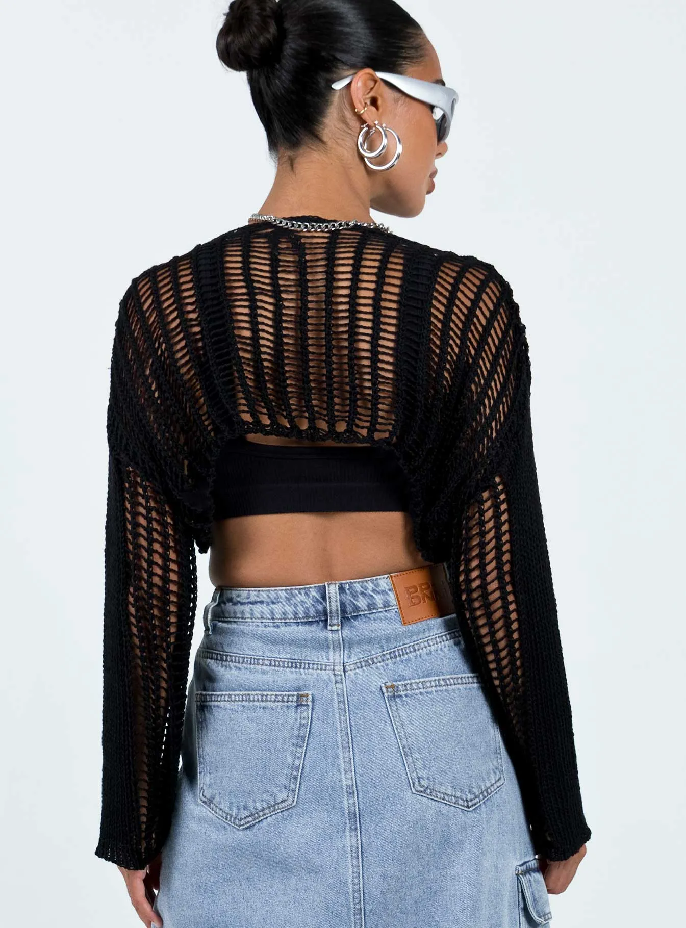 The Kennedy Cropped Sweater Black