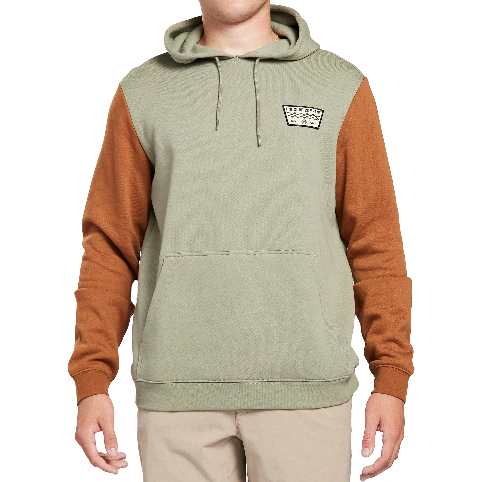 Throttle Blocked Pullover Fleece Hoodie