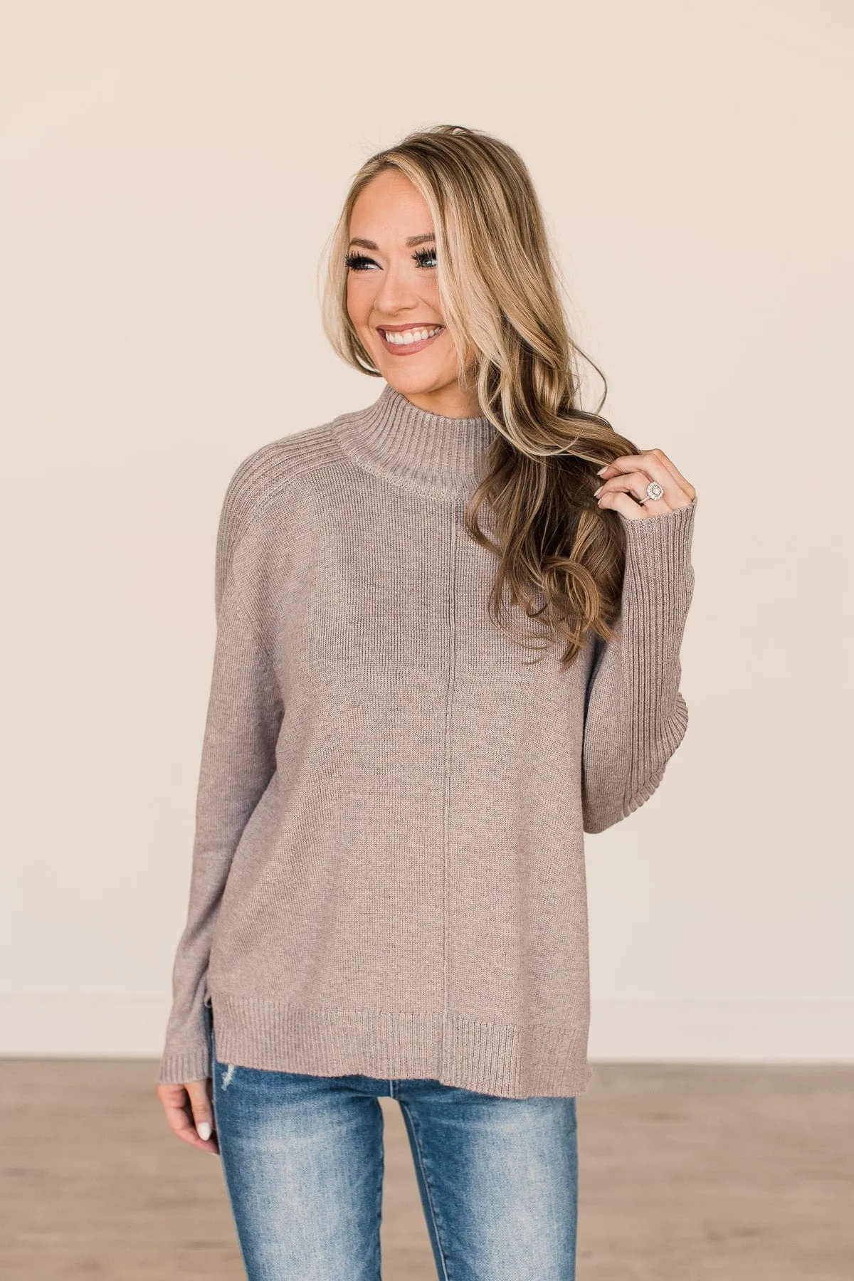 Unforgettable Love Knit Sweater- Mocha