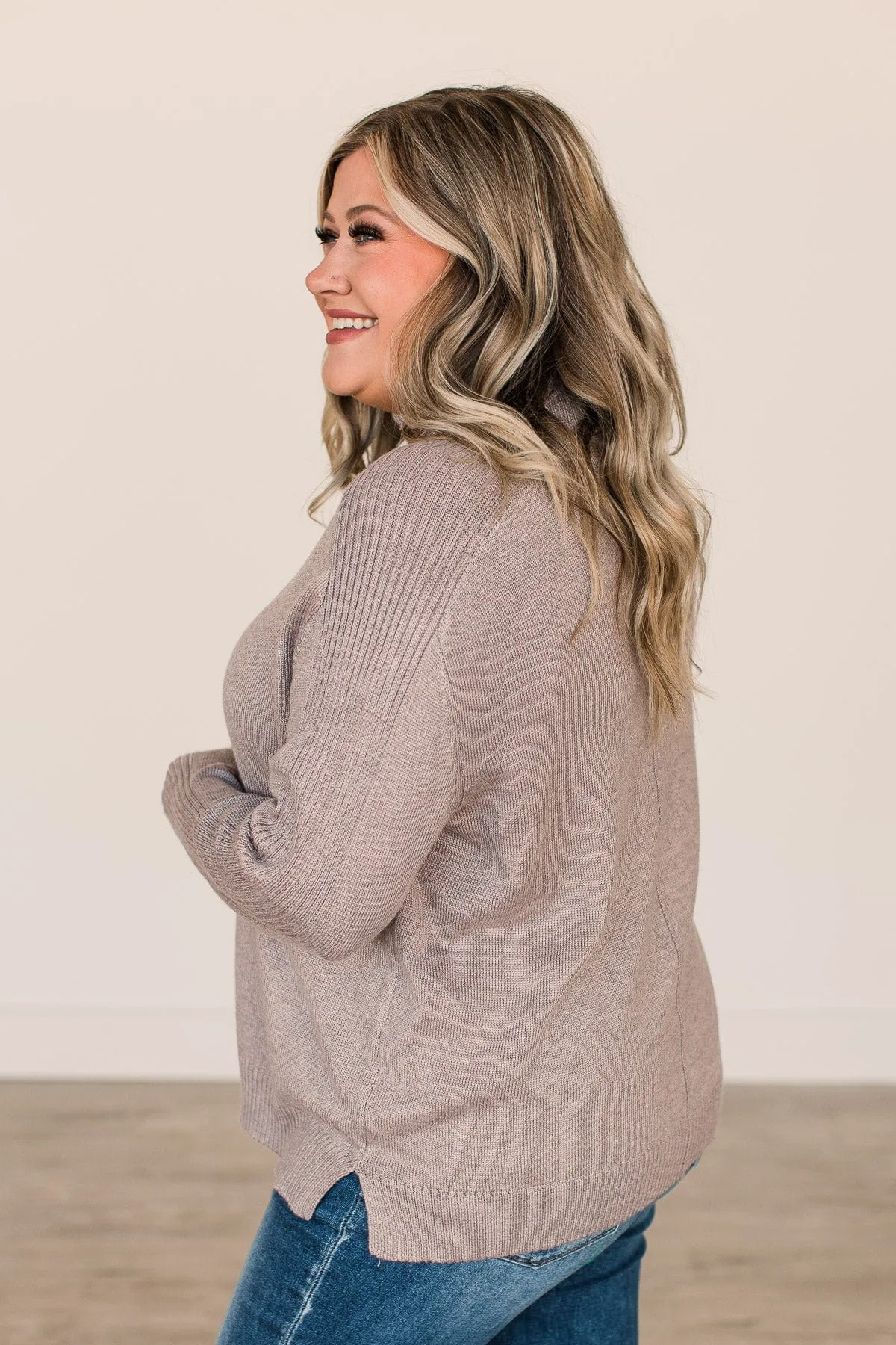 Unforgettable Love Knit Sweater- Mocha