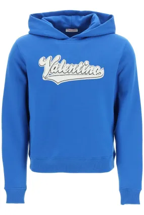 Valentino Logo Patch Drawstring Hoodie