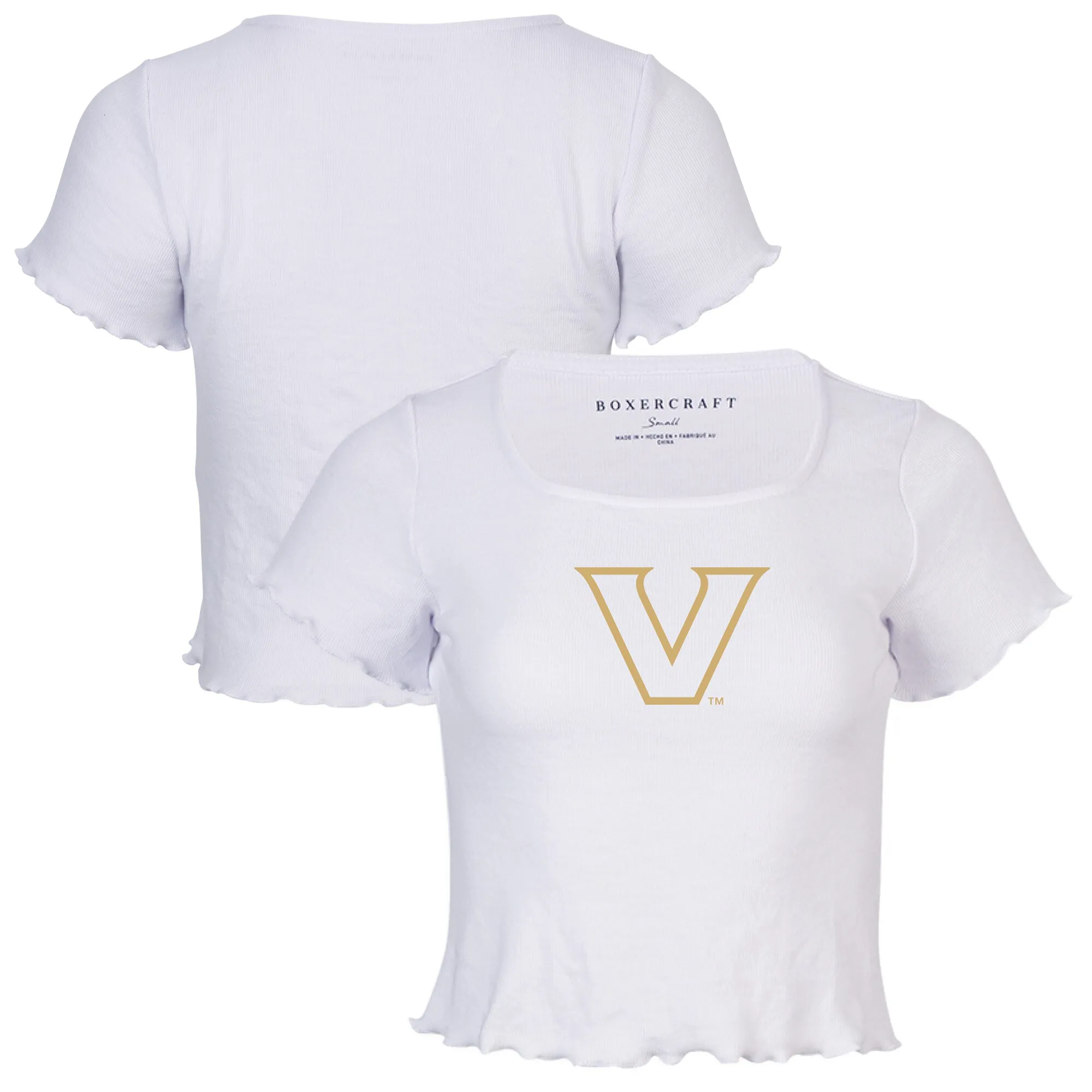 Vanderbilt Commodores Women's White Baby Top T-Shirt