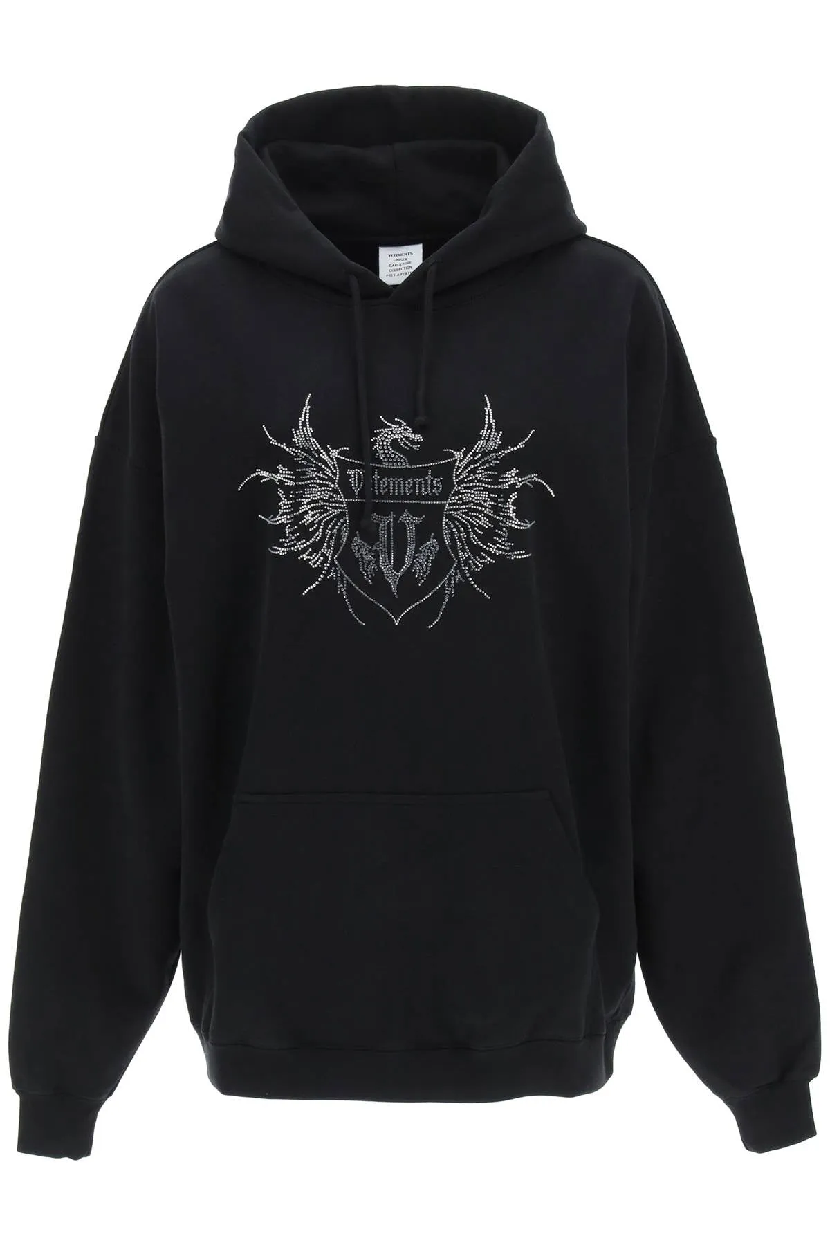 Vetements Logo Embellished Drawstring Hoodie