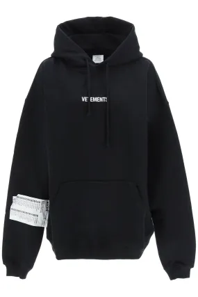 Vetements Logo Printed Drawstring Hoodie