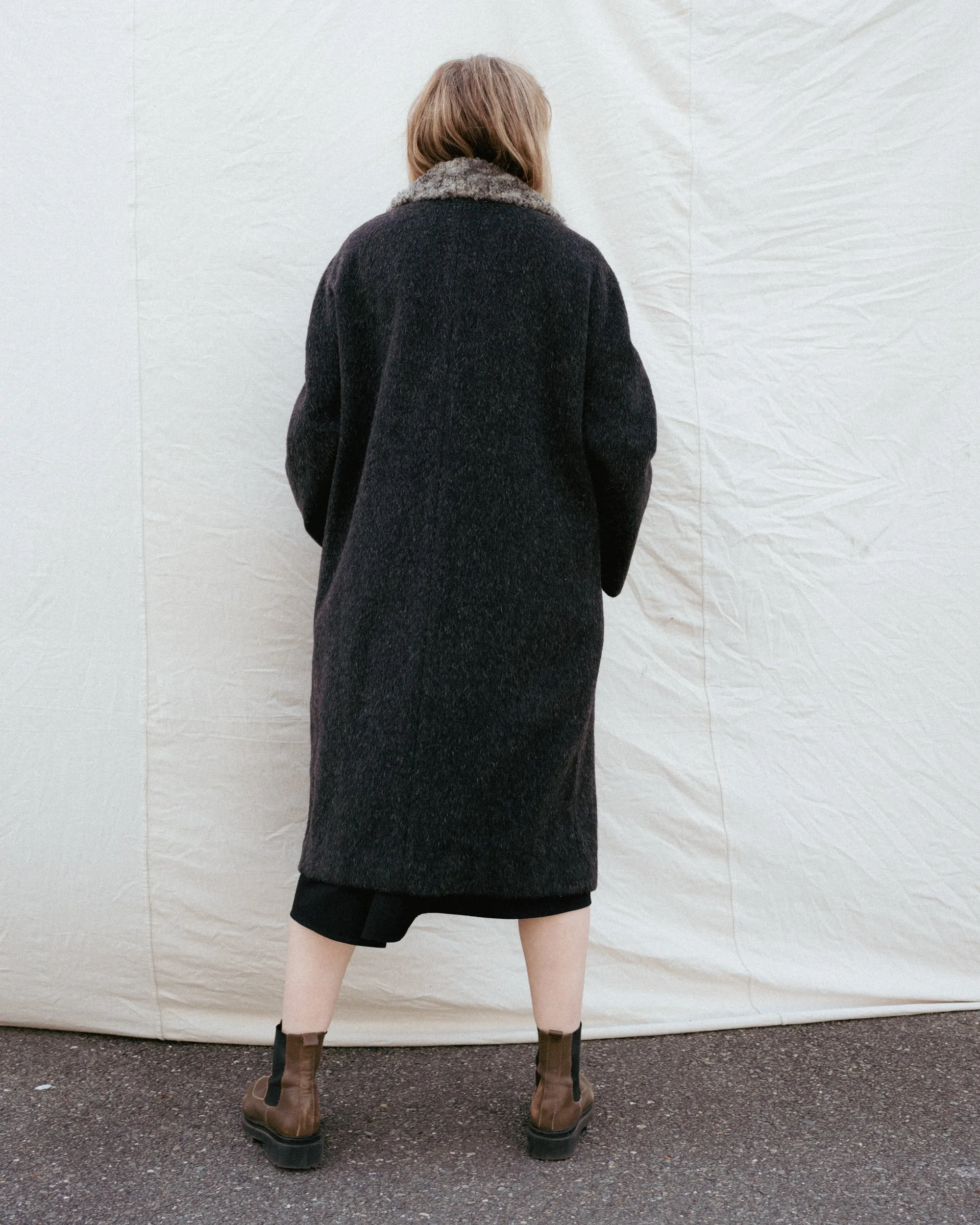 Vintage Wool + Persian Lamb BERLIN Coat #5 (S/M)