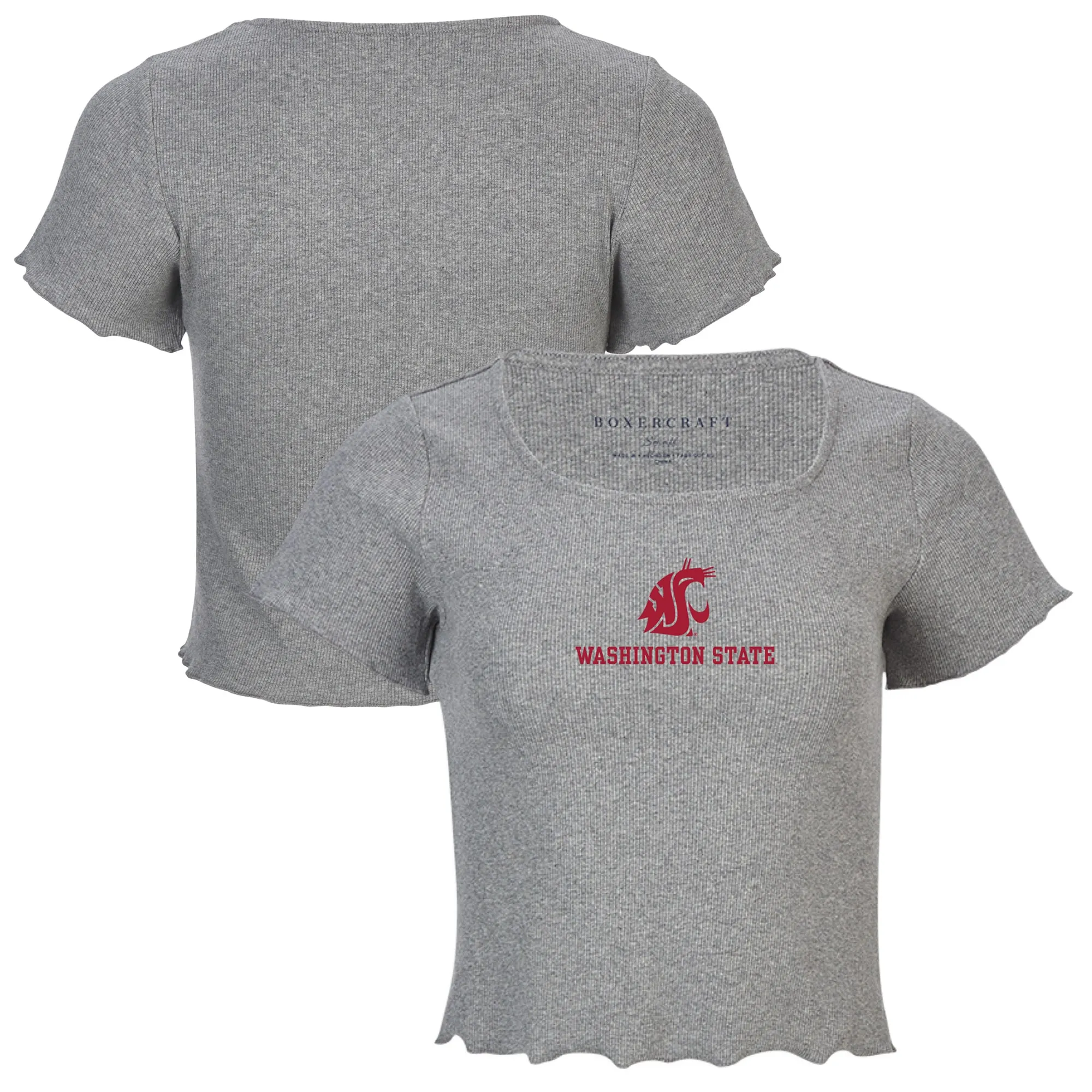 Washington State Cougars Women's Gray Baby Top T-Shirt