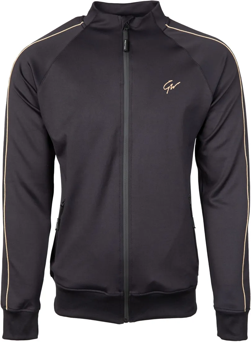 Wenden Track Jacket - Black/Gold - 2XL Gorilla Wear