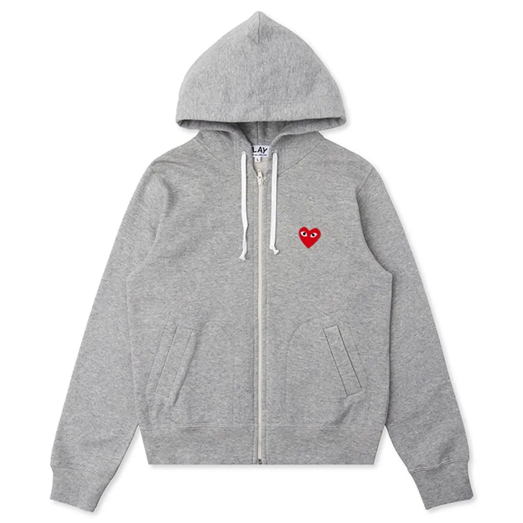 Women's Multi Heart Hoodie - Grey