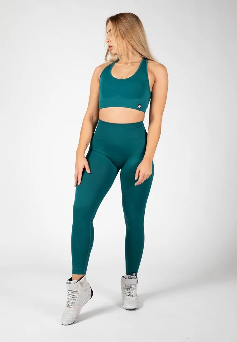 Yava Seamless Leggings - Green - M/L Gorilla Wear