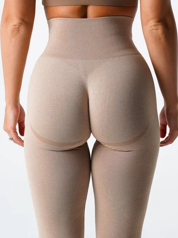 ZASUWA Female Smile Jacquard Quick-dry Seamless Leggings