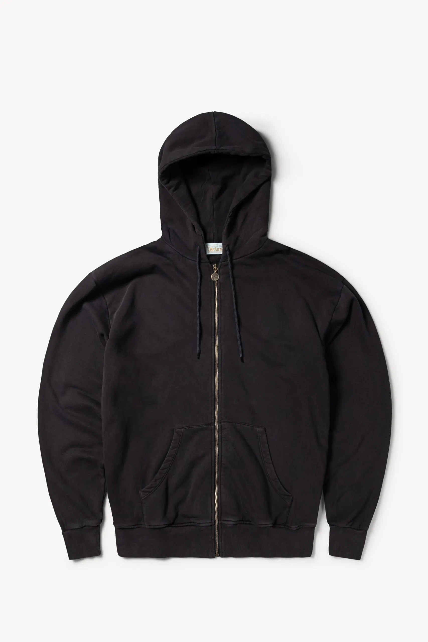 Zip Through Aged Gothic Hoodie